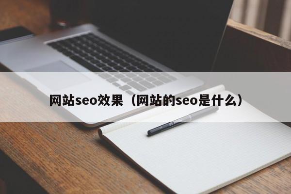 网站seo效果(网站的seo是什么)